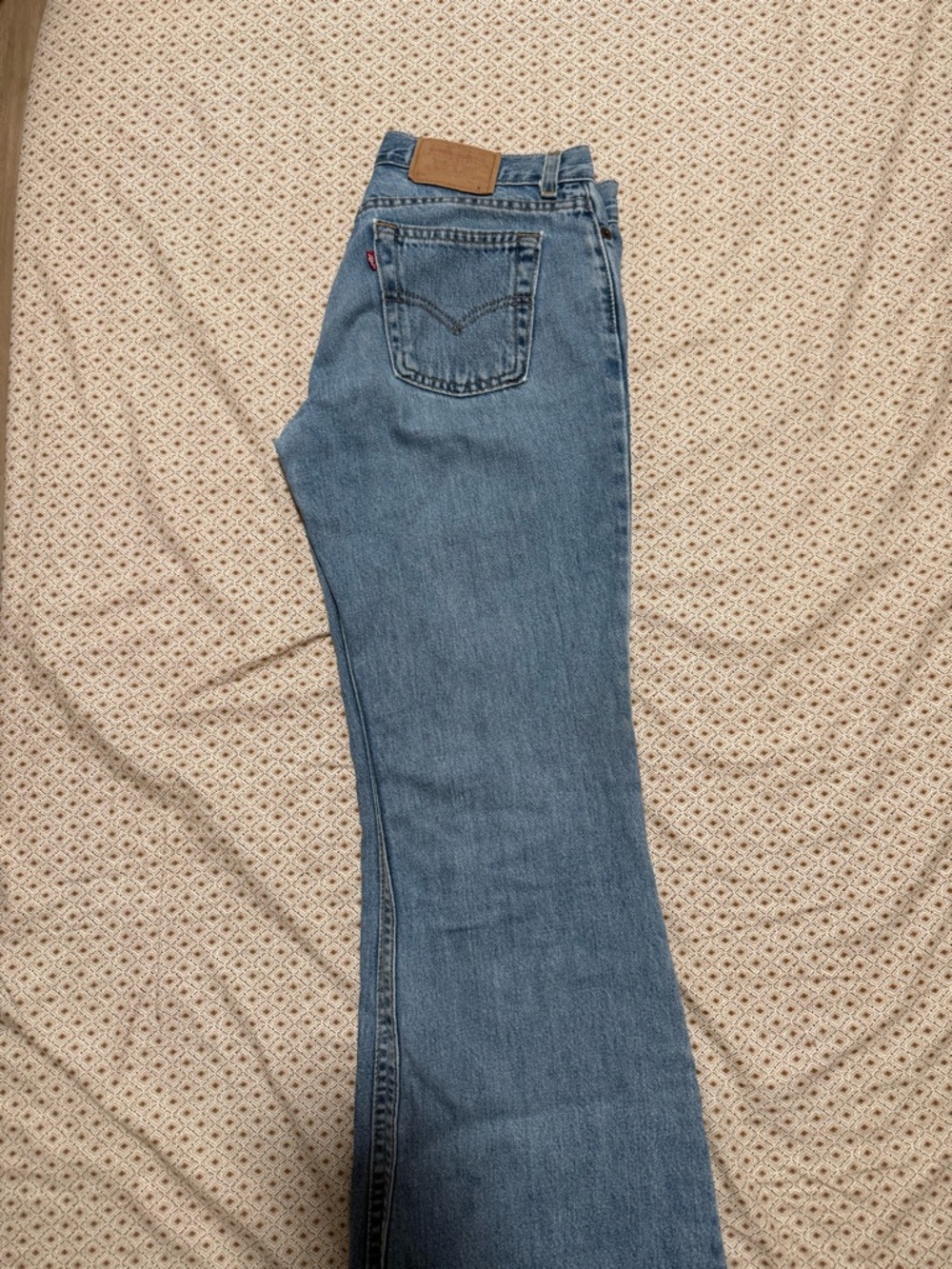 Levi's Y2K Women's Light Blue Flare Jeans 514 super low
